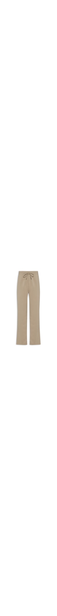 Calça Feminina Reta de Moletom - Bege
