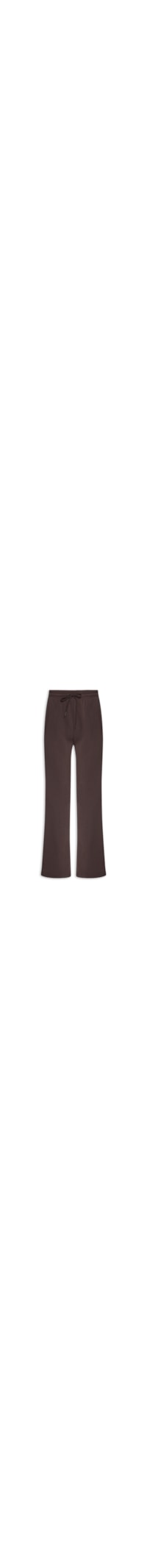 Calça Feminina Reta de Moletom - Marrom