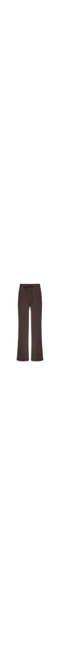 Calça Feminina Reta de Moletom - Marrom