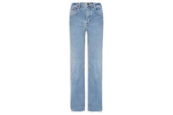Calça Feminina Reta Denim Básico - Azul