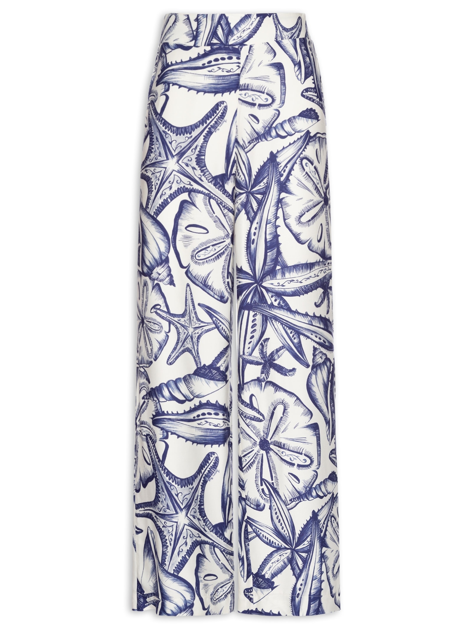 Calça Feminina Reta Desejo Mar Branco Farm