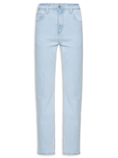 Calça Feminina Reta Jeans - Azul