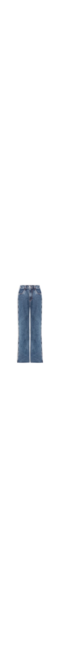 Calça Feminina Reta Jeans - Azul