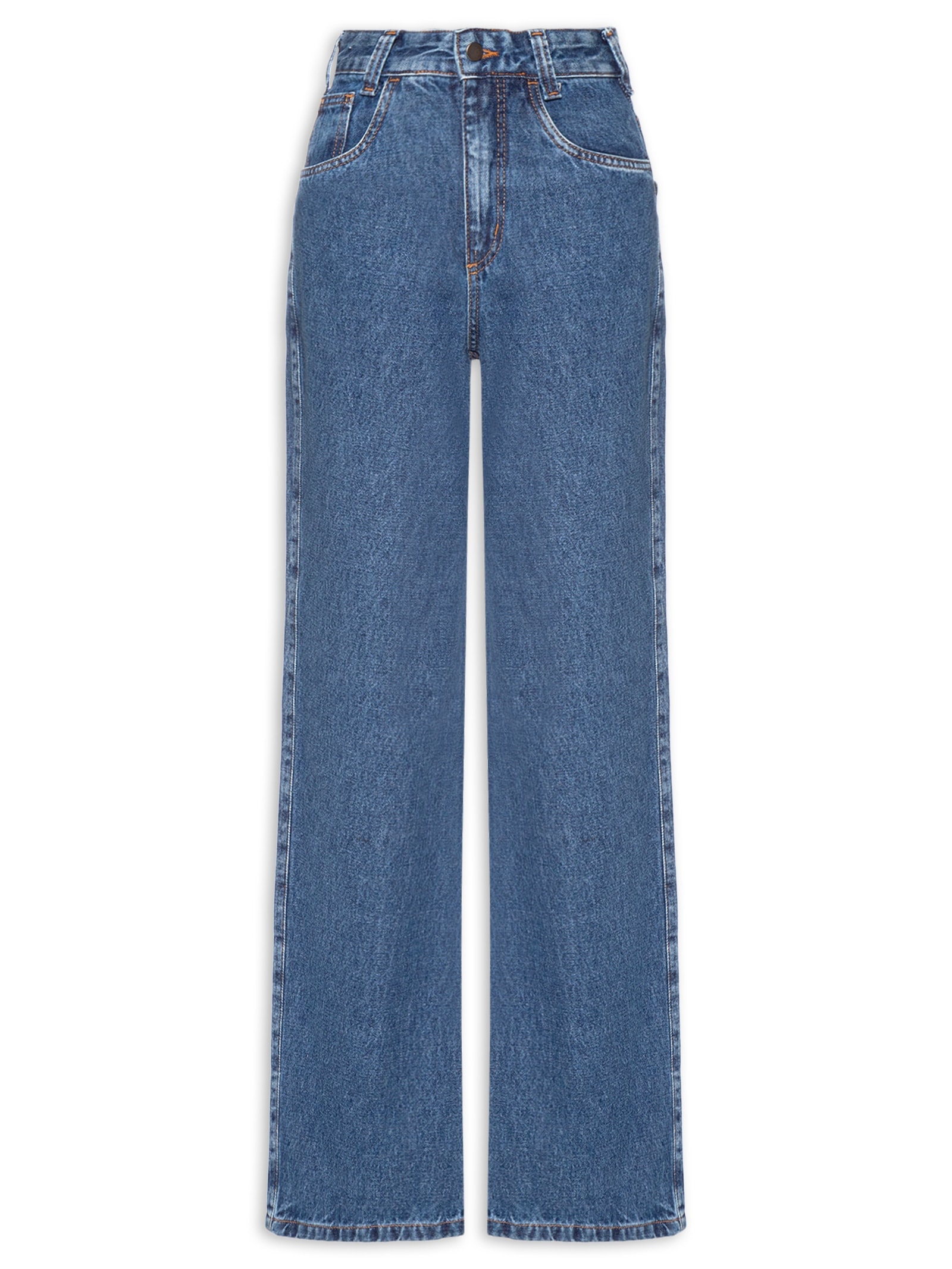 Calça Feminina Reta Jeans -Azul Market 33