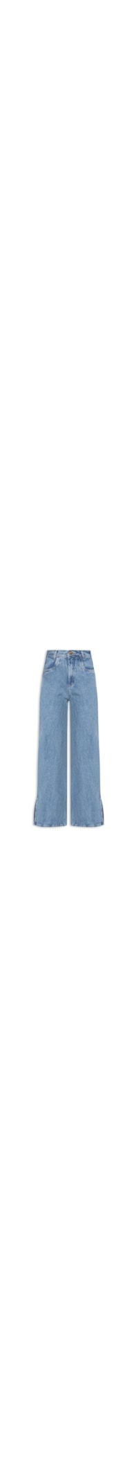 Calça Feminina Reta Jeans - Azul