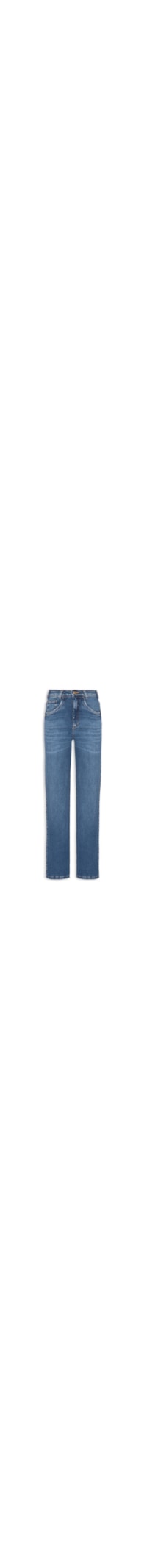 Calça Feminina Reta Jeans - Azul