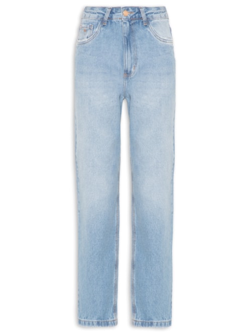 Calça Feminina Reta Jeans - Azul