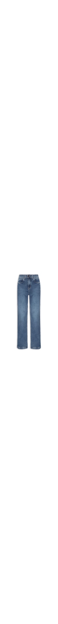 Calça Feminina Reta Jeans - Azul