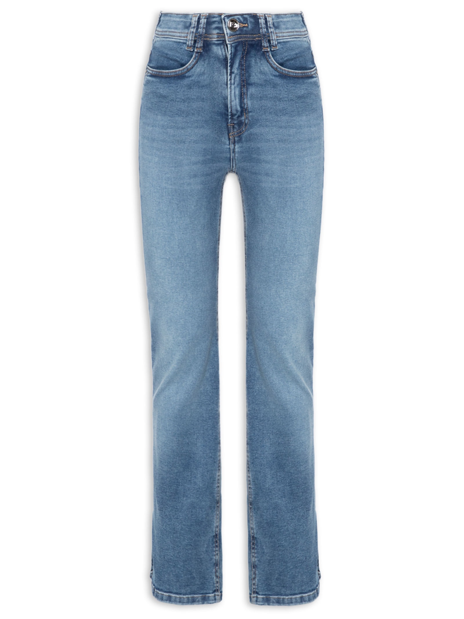 Calça Feminina Reta Jeans Azul Lez A Lez