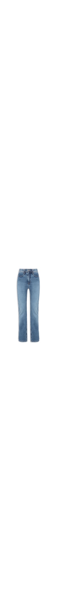 Calça Feminina Reta Jeans - Azul