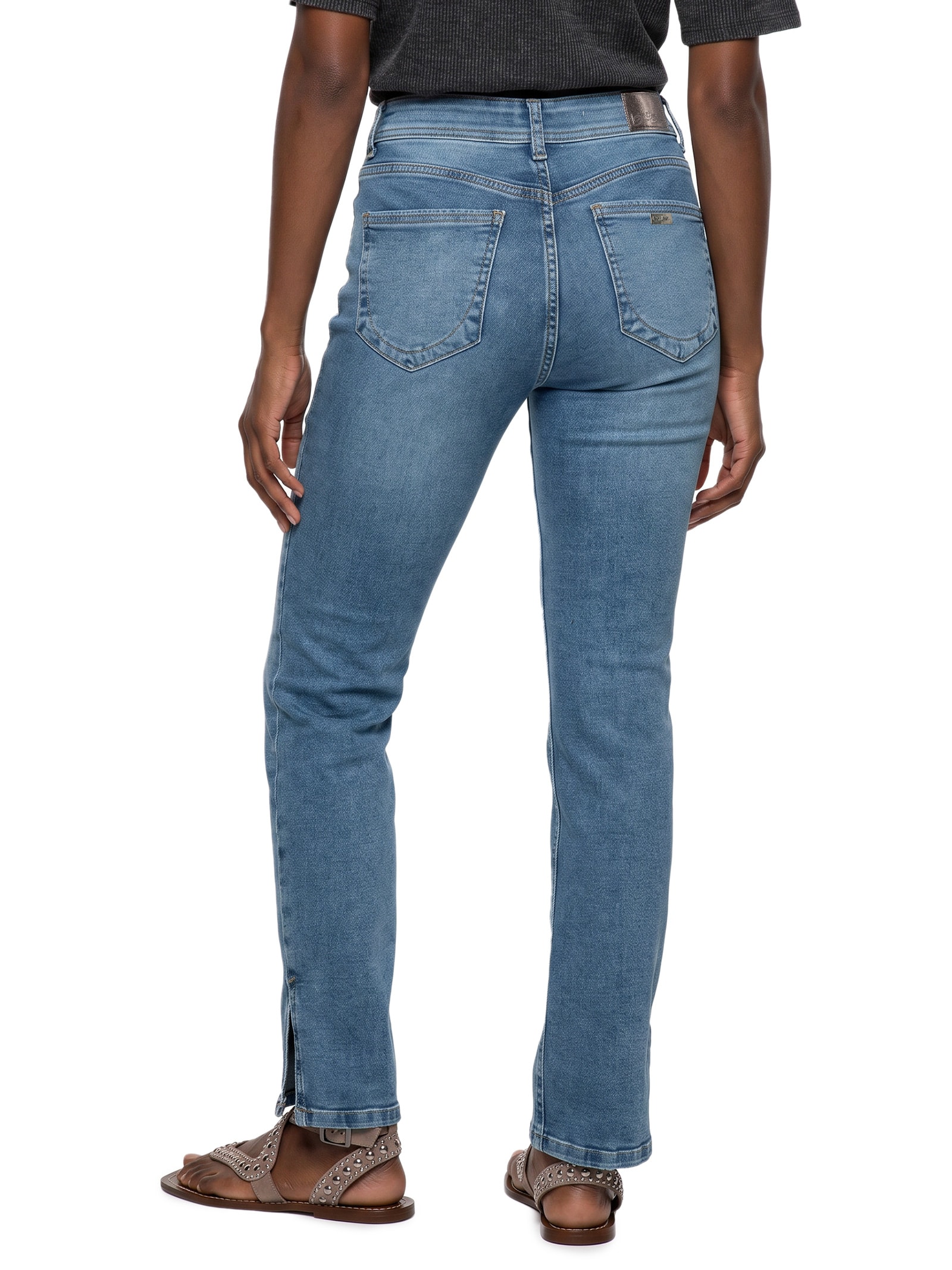 Calça Feminina Reta Jeans Azul Lez A Lez
