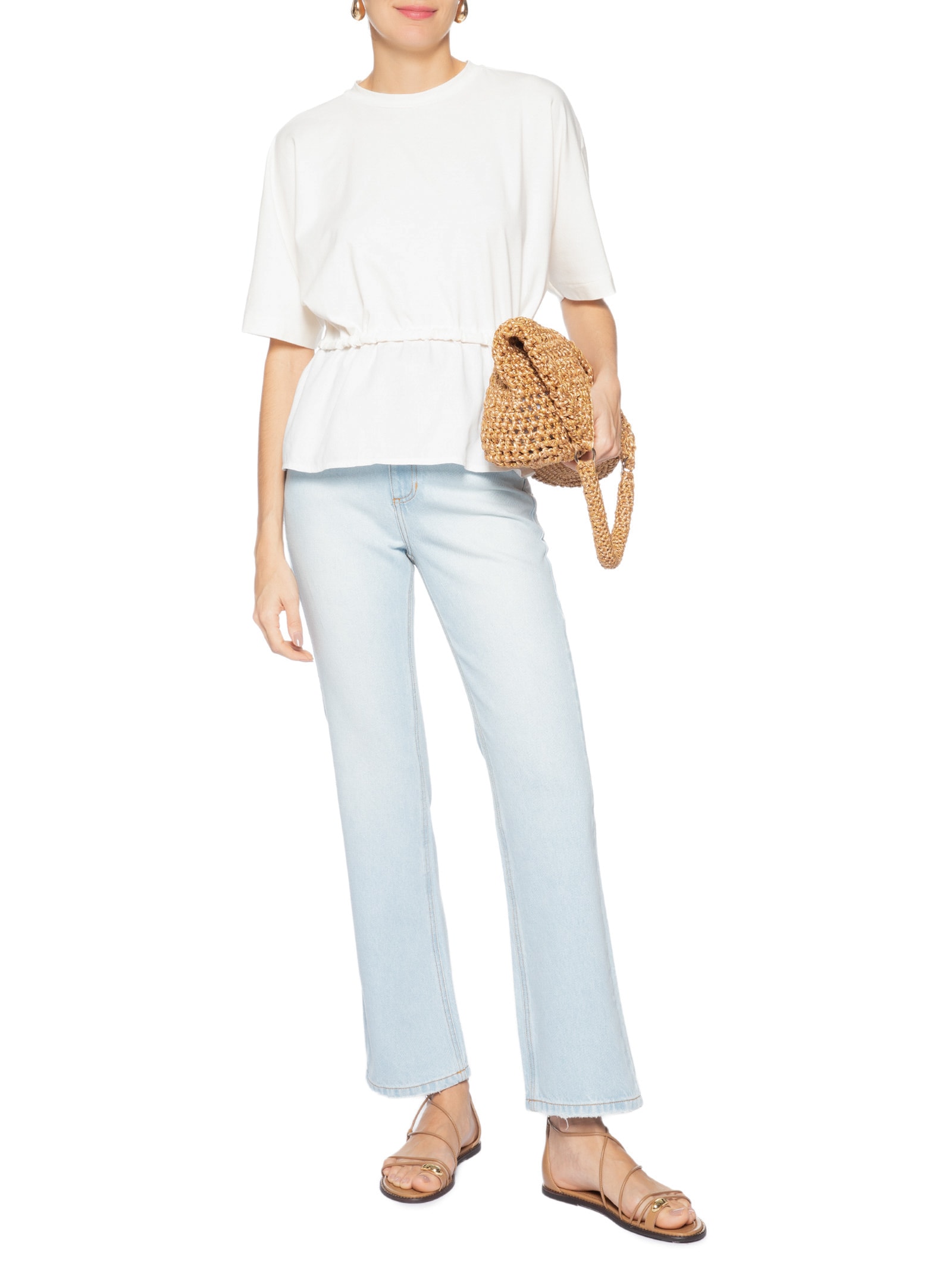 Calça Feminina Reta Laura – Azul Le Lis