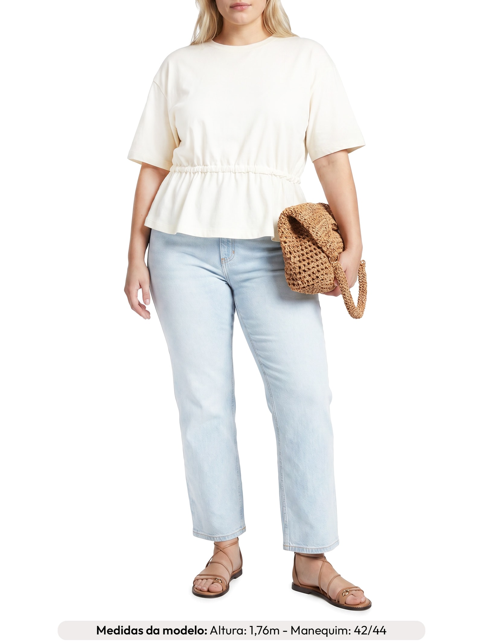 Calça Feminina Reta Laura – Azul Le Lis