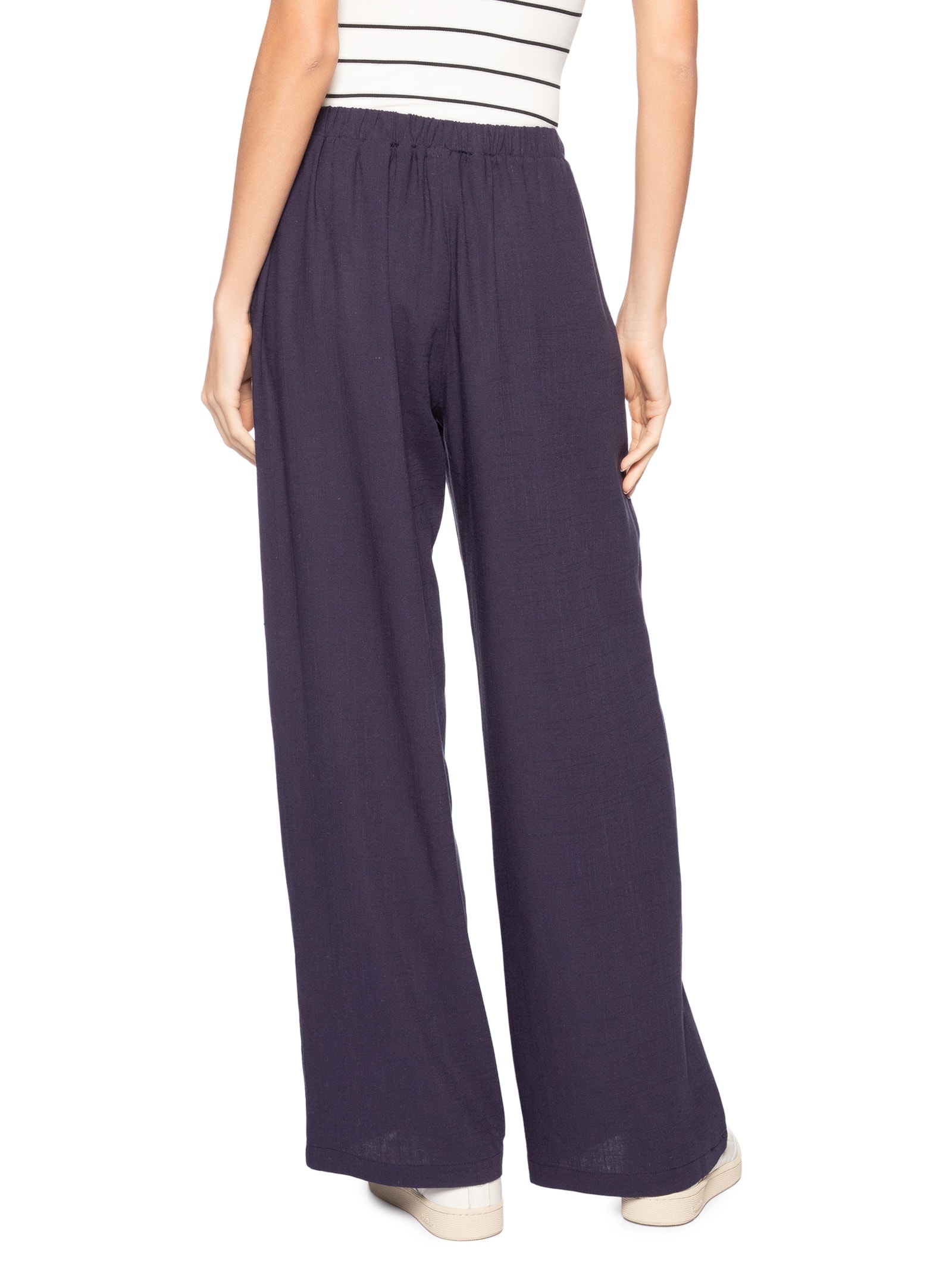 Calça Feminina Reta Leve Azul Basiq