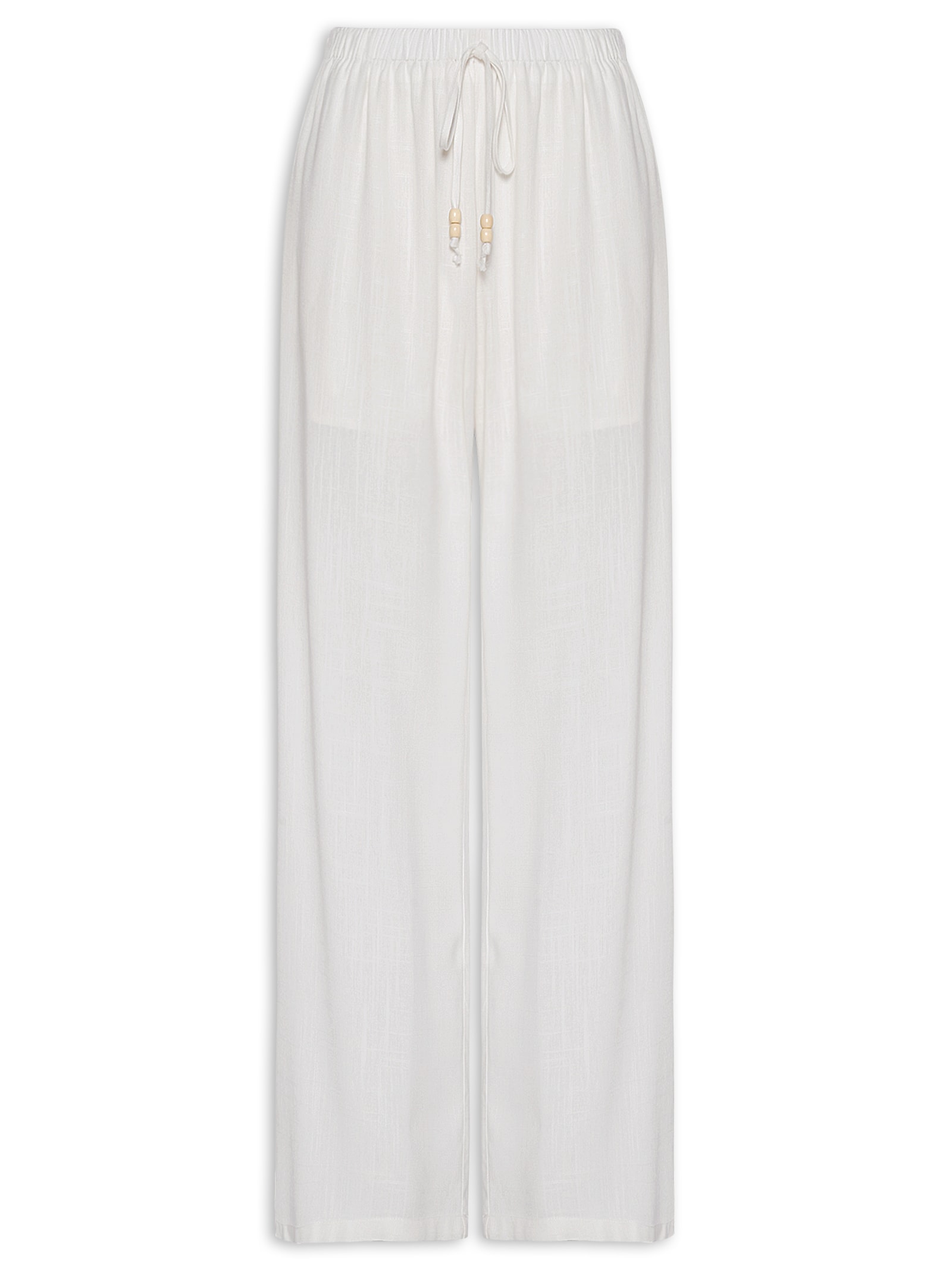Calça Feminina Reta Leve – Branco Basiq