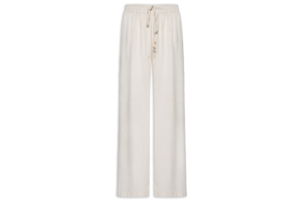 Calça Feminina Reta Linho - Bege