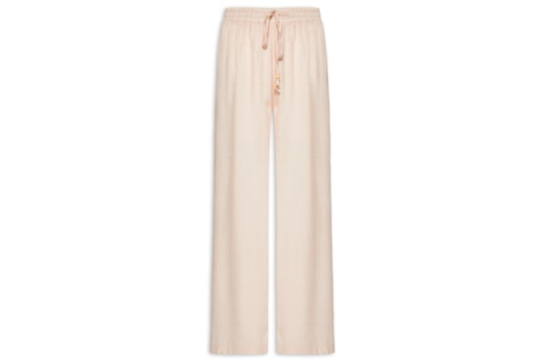 Calça Feminina Reta Linho - Rosa