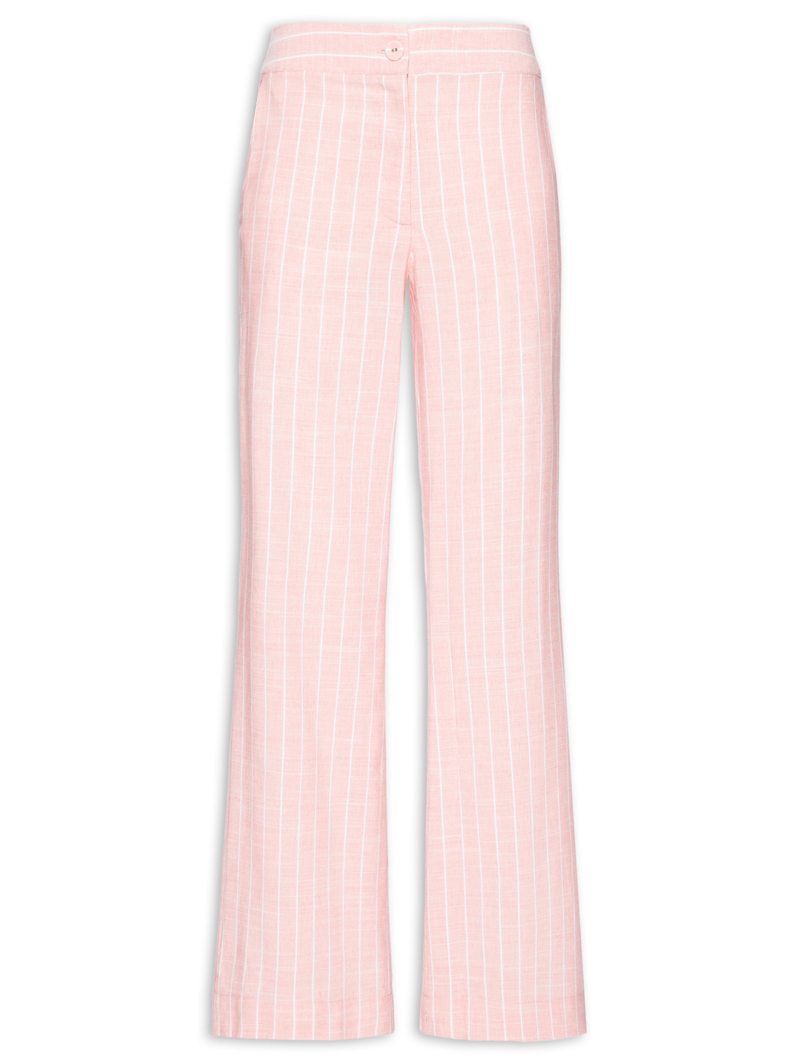 Calça Feminina Reta Listra Tamara Rosa Maria Filó