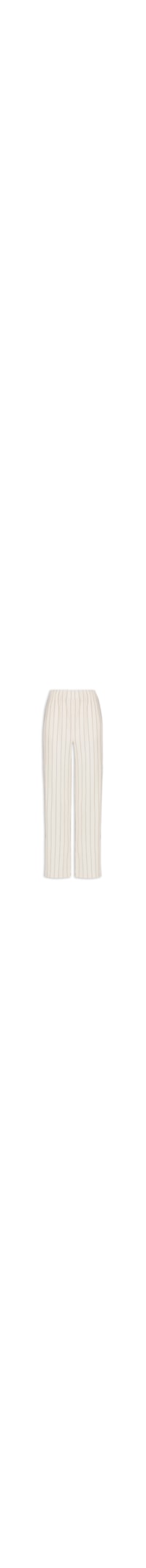 Calça Feminina Reta Listrada - Off White