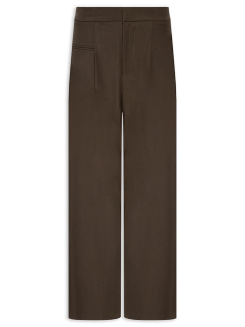 Calça Feminina Reta - Marrom