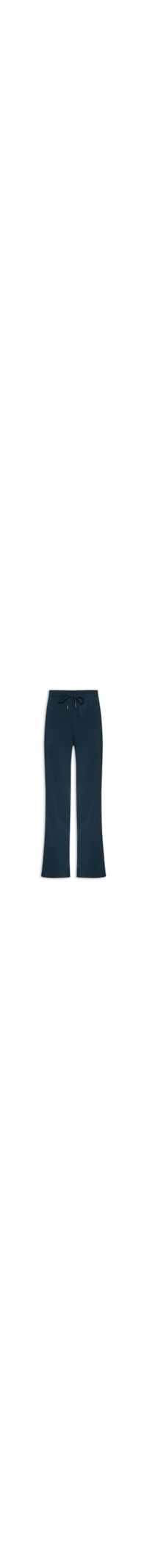 Calça Feminina Reta Moletom - Azul