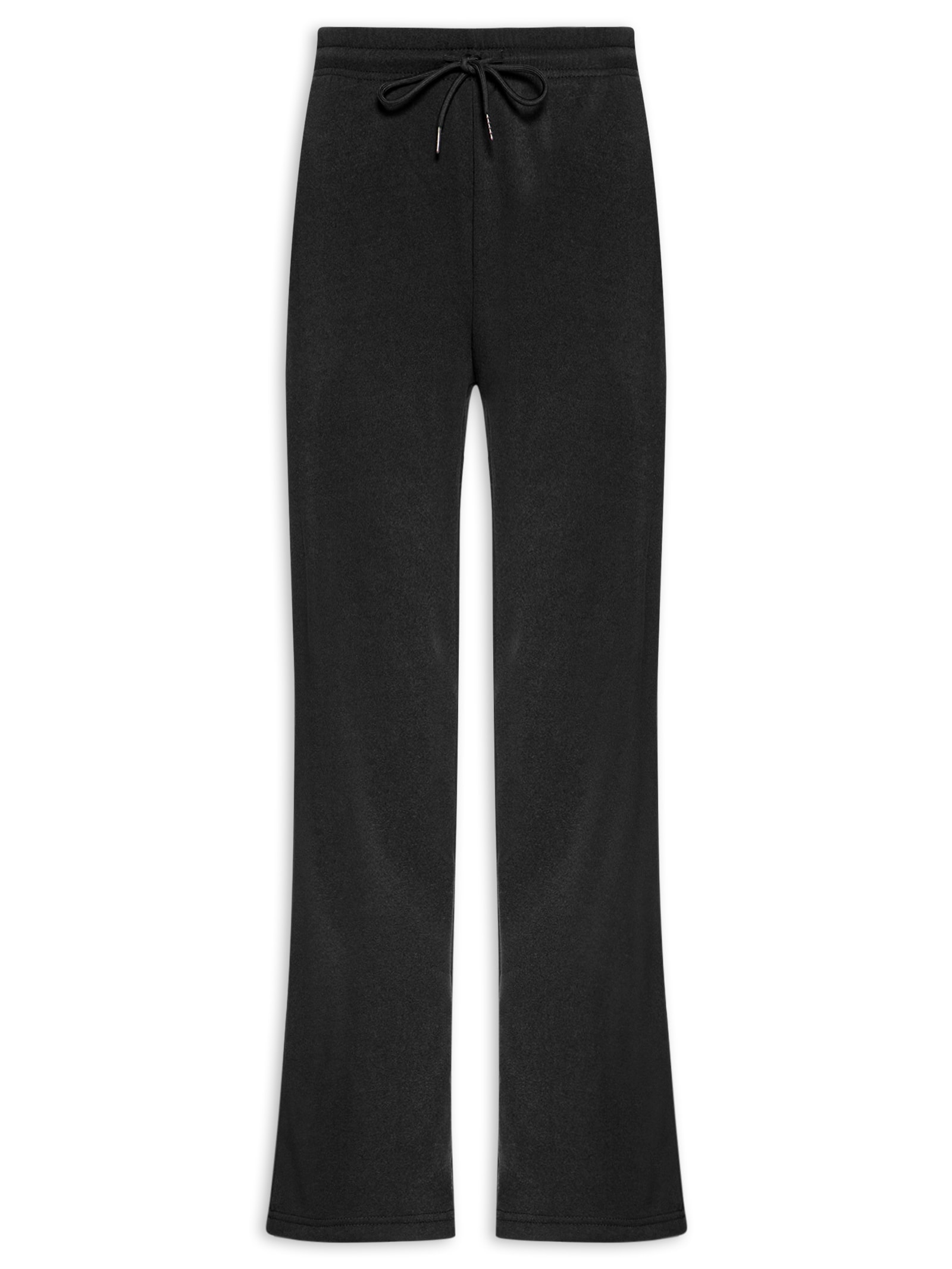Calça Feminina Reta Moletom Preto Basiq