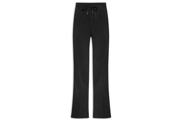 Calça Feminina Reta Moletom - Preto