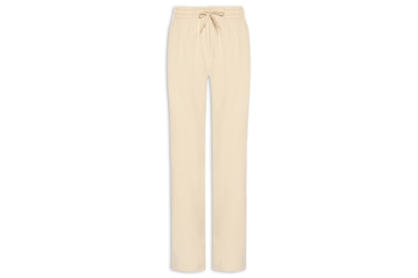 Calça Feminina Reta Peluciada - Bege