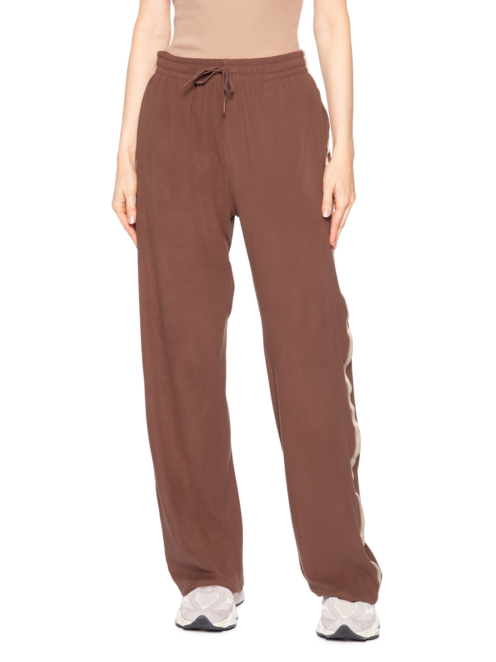 Calça Feminina Reta Peluciada Marrom Market 33