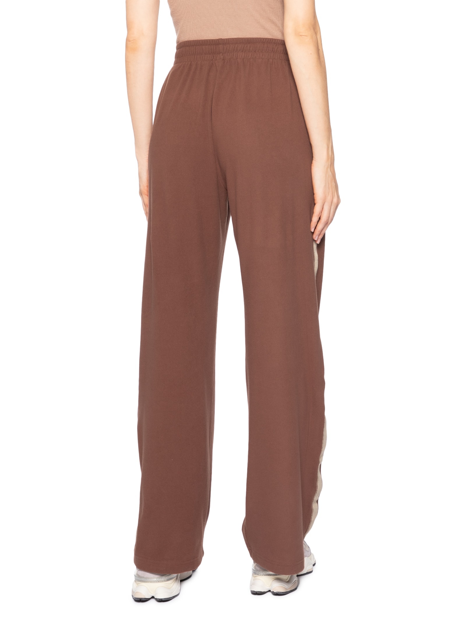 Calça Feminina Reta Peluciada Marrom Market 33