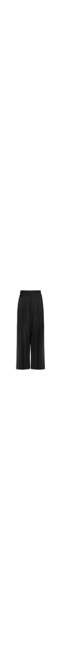 Calça Feminina Reta Pregas Frente - Preto