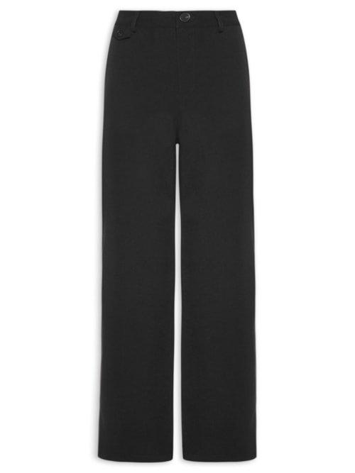Calça Feminina Reta – Preto