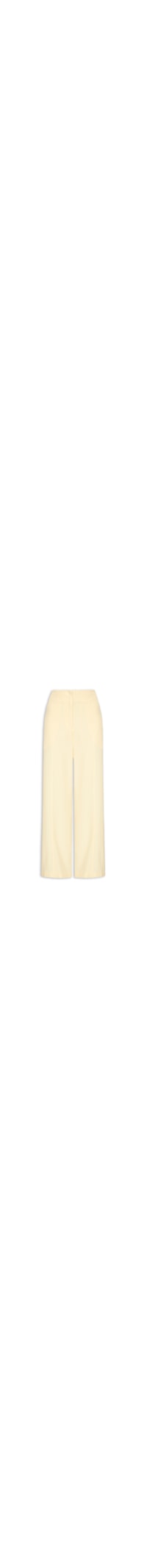 Calça Feminina Reta Recortes - Amarelo