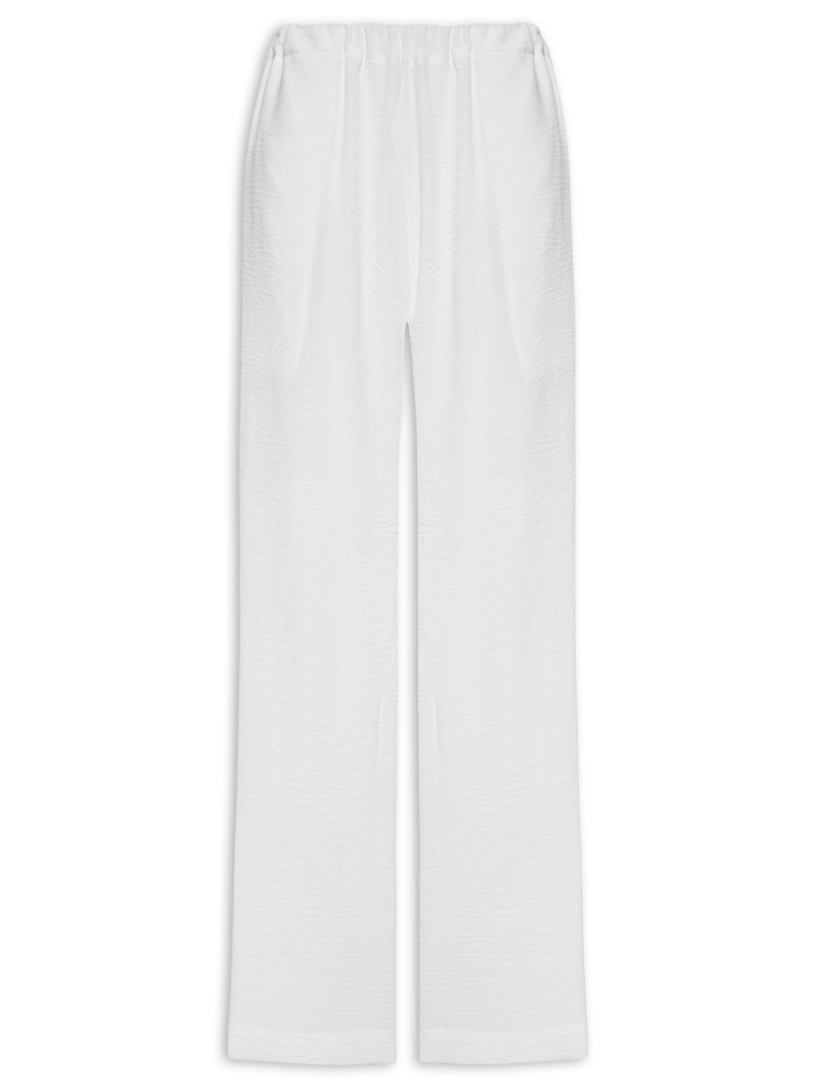 Calça Feminina Reta Sanca Branco Panô