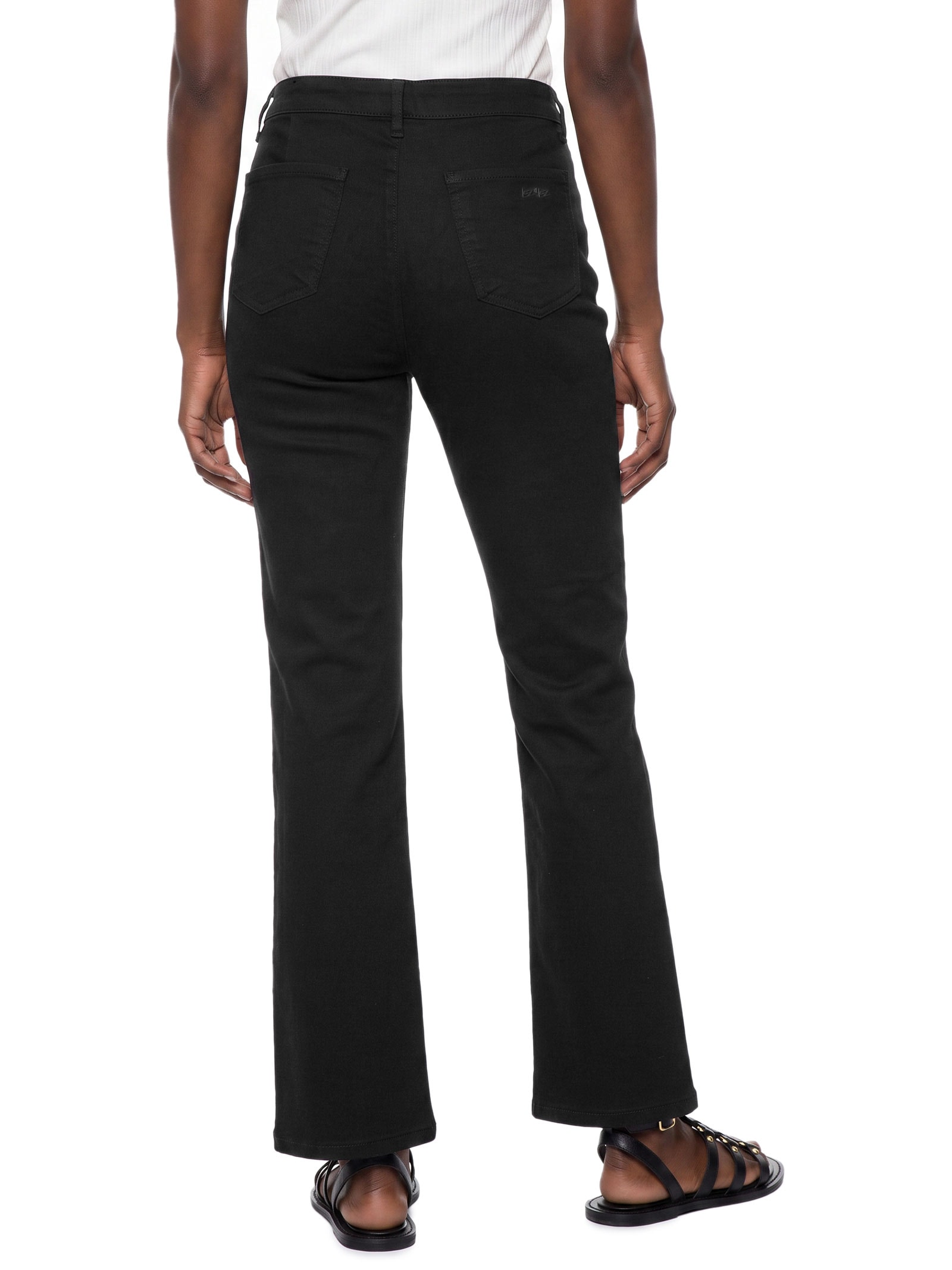 Calça Feminina Reta Sarja Com Elastano Preto Lez A Lez