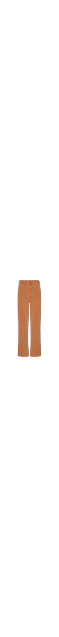 Calça Feminina Reta Sarja Veludo - Laranja