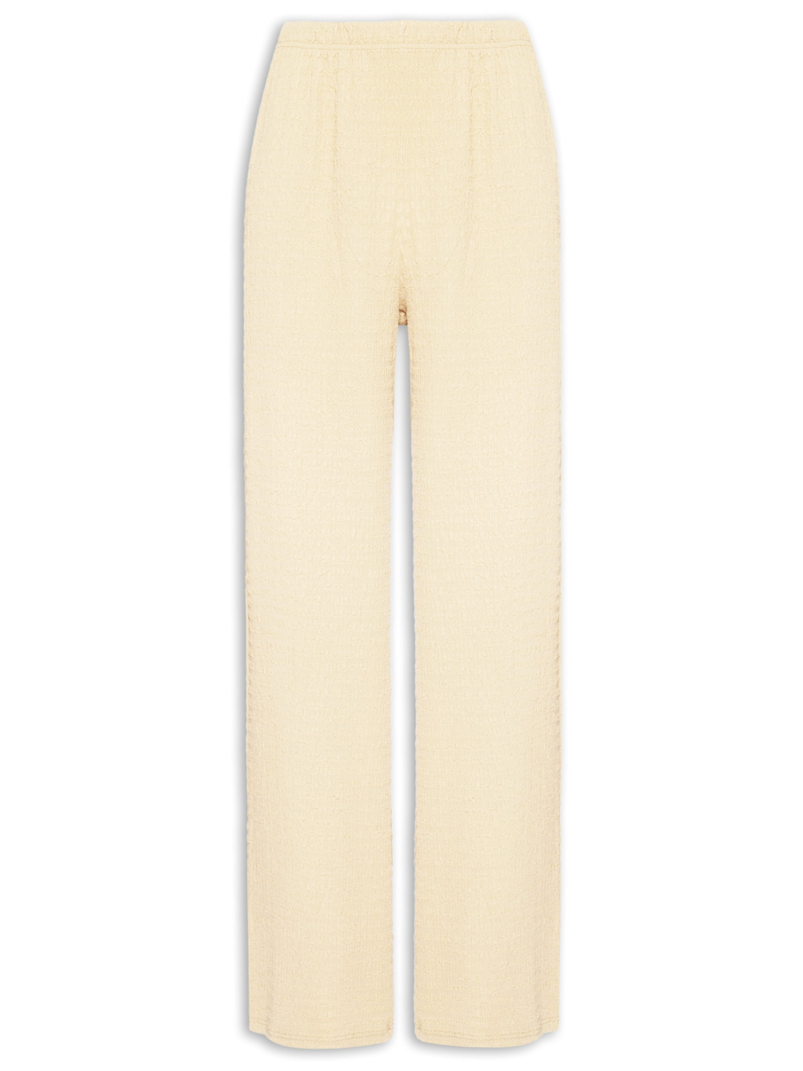 Calça Feminina Reta Texturizada Amarelo Market 33