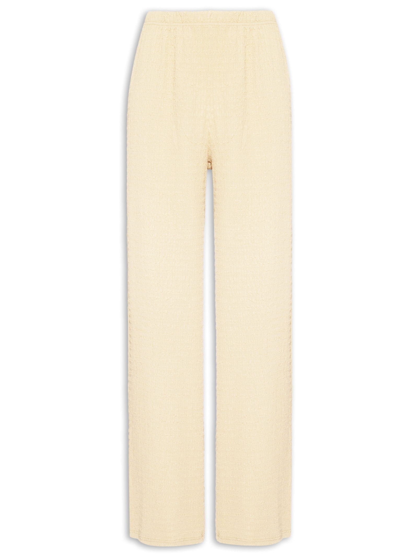 Calça Feminina Reta Texturizada Amarelo Market 33