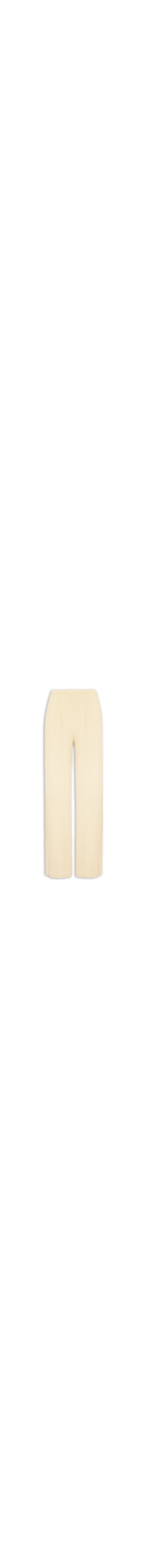 Calça Feminina Reta Texturizada - Amarelo