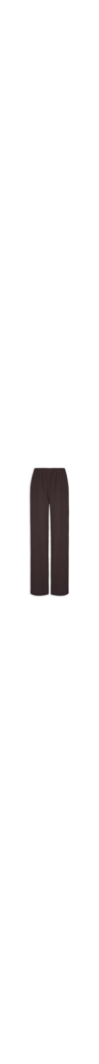 Calça Feminina Reta Texturizada - Marrom