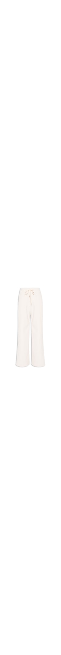 Calça Feminina Reta Texturizada - Off White