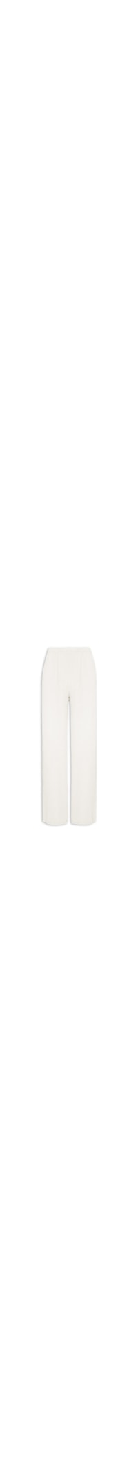 Calça Feminina Reta Texturizada - Off White