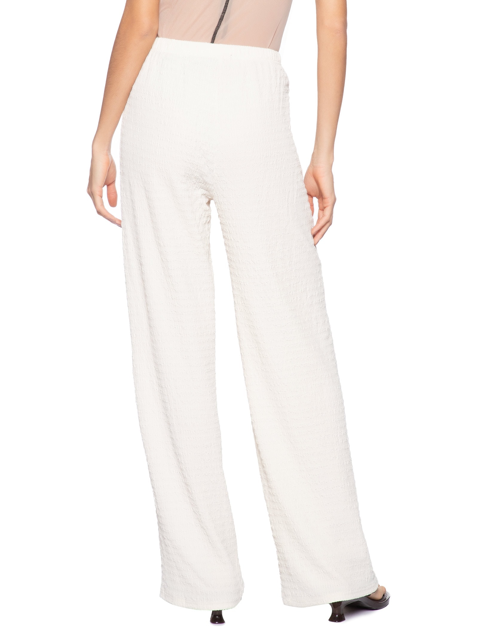 Calça Feminina Reta Texturizada Off White Market 33