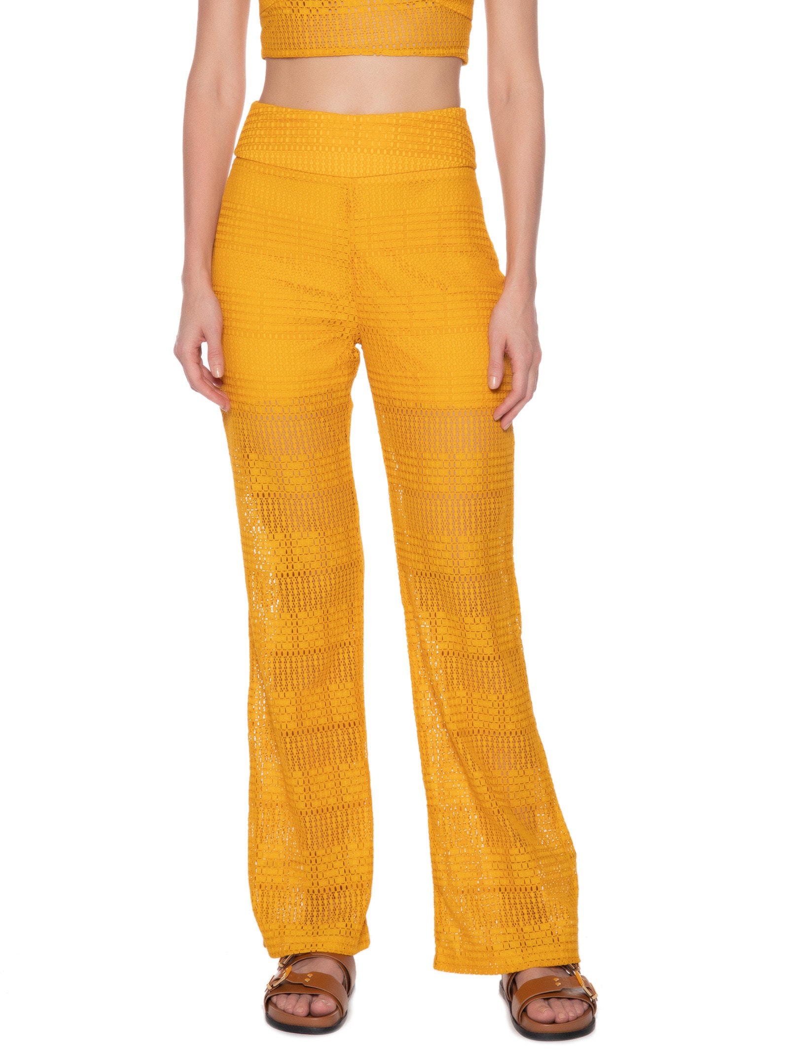 Calça Feminina Reta Trancoso Amarelo Market 33
