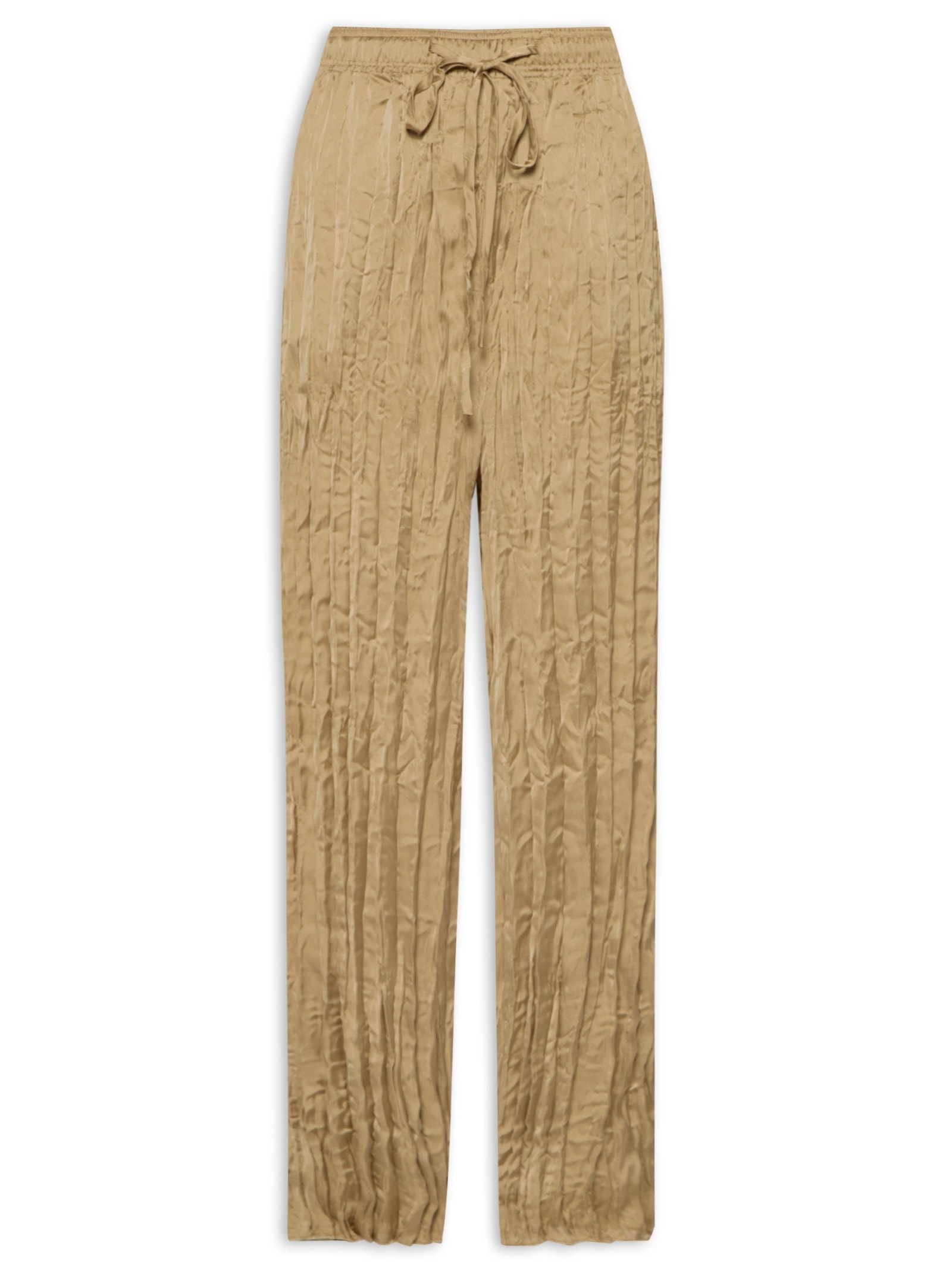 Calça Feminina Reta Tricoline Satim Bege Osklen