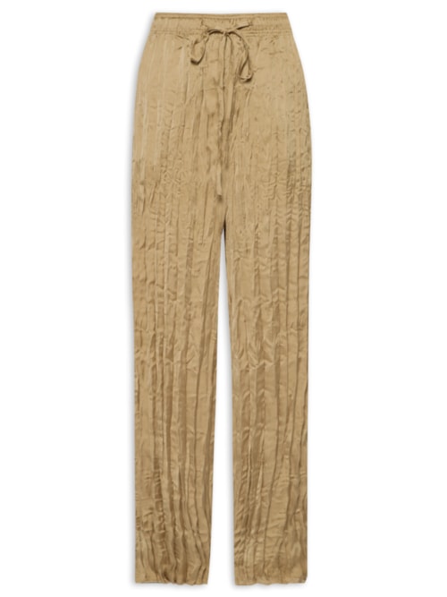 Calça Feminina Reta Tricoline Satim - Bege