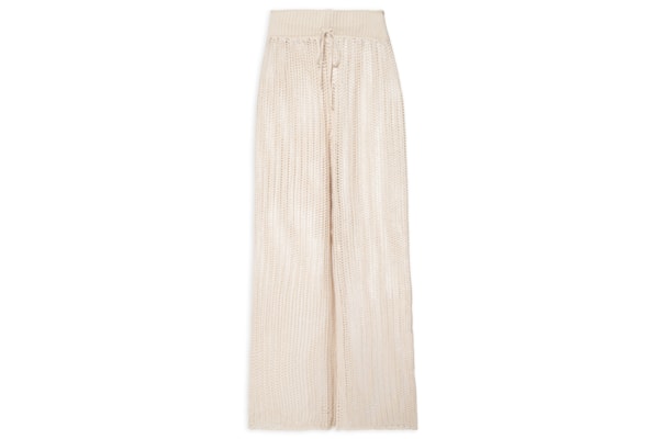 Calça Feminina Reta Tricot - Bege