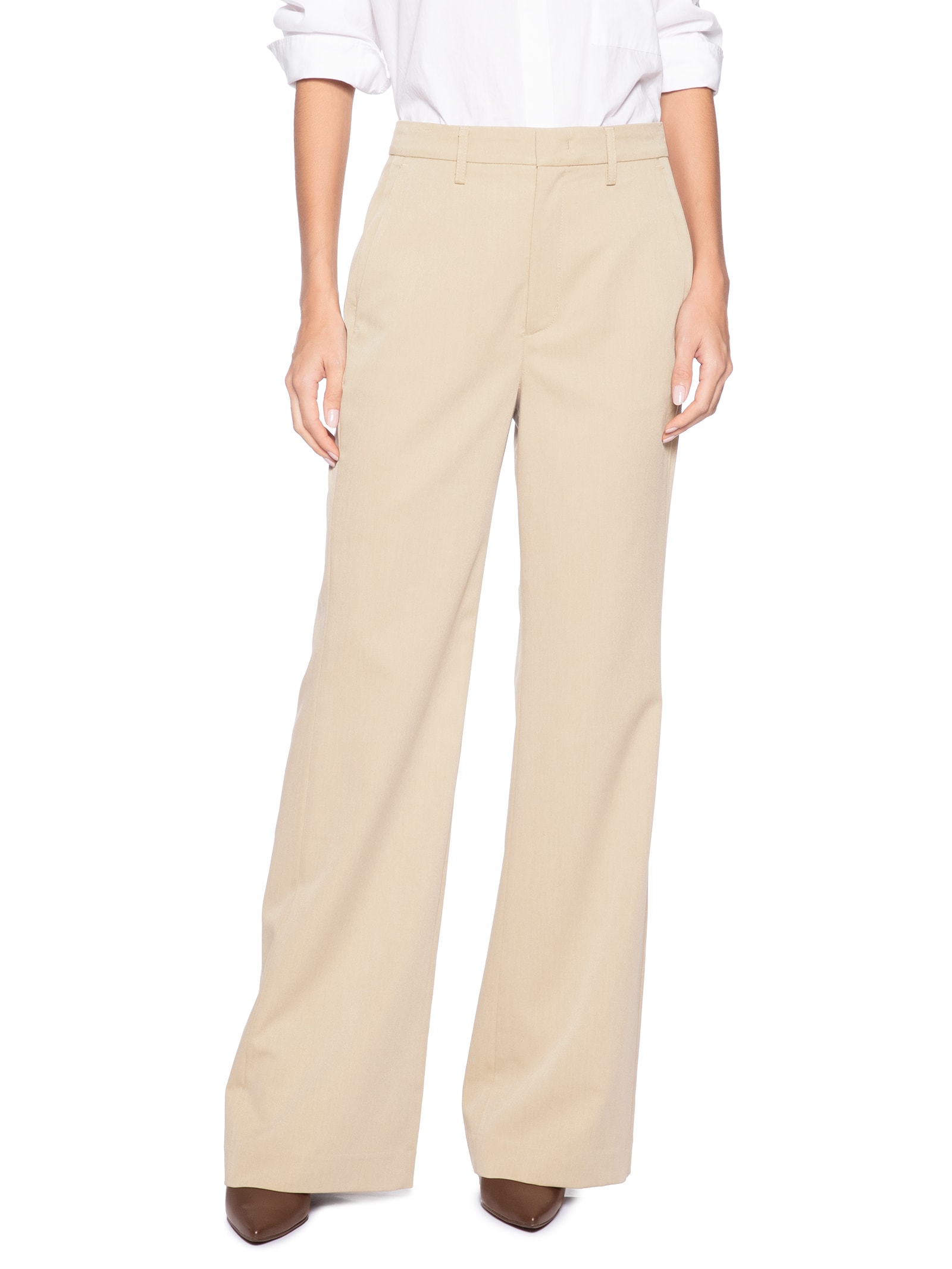 Calça Feminina Reta – Bege Animale