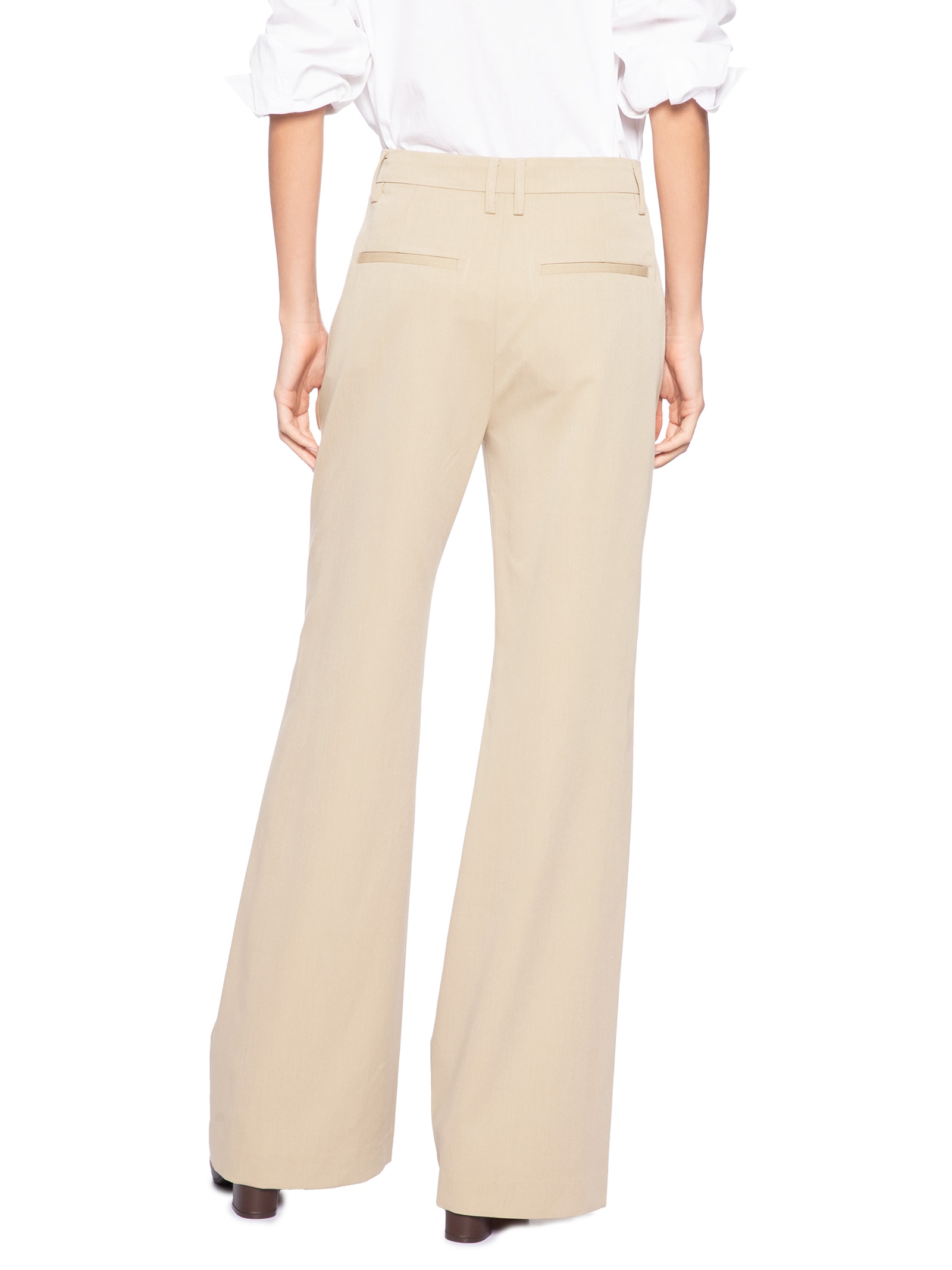 Calça Feminina Reta – Bege Animale