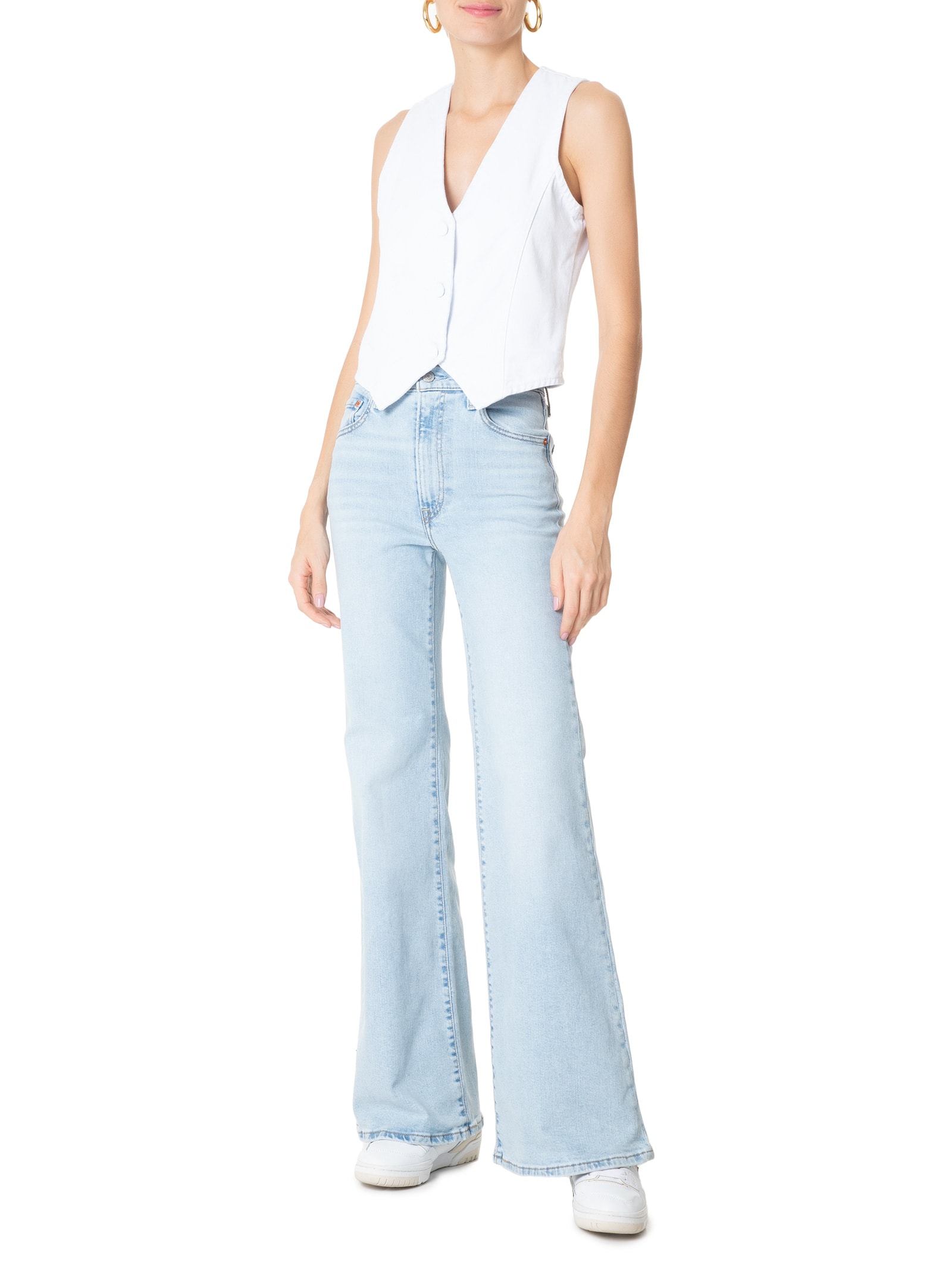 Calça Feminina Ribcage Bells Azul Levi's